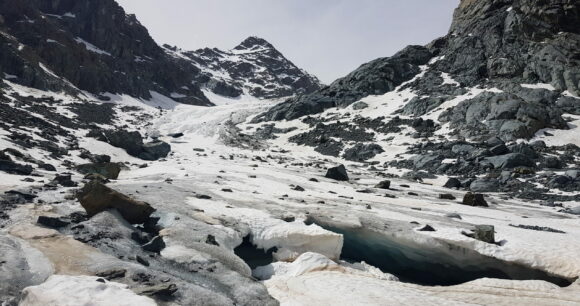 Il riscaldamento climatico al ghiacciaio del Ventina